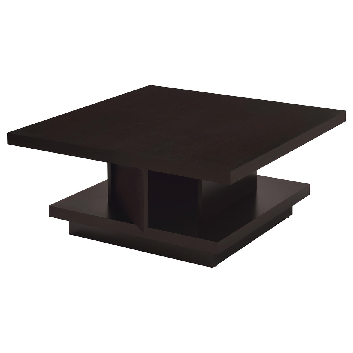 Reston Cappuccino 2-Piece Square Coffee and End Table Set from Coaster - Luna Furniture