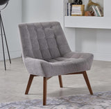 Revere Grey Accent Chair from Bellona - Luna Furniture