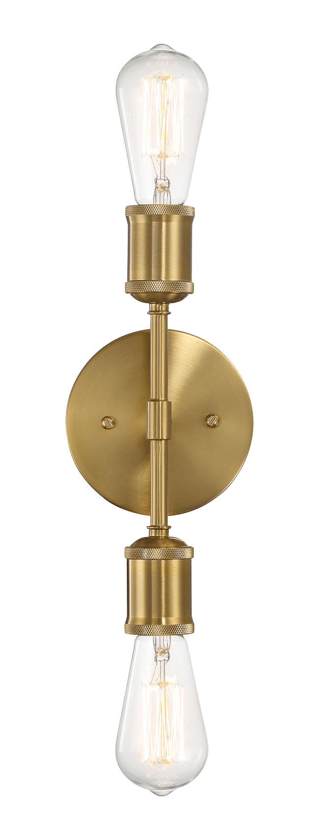 Reverie Double Lights Bathroom Wall Sconce over Mirror Bedroom Hallway Entryway 5"W × 10.75"H × 5"E from Midinmod - Luna Furniture