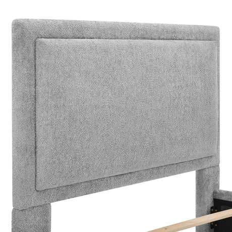 Reverie Pewter Queen Bed with Drawer from Crown Mark - Luna Furniture