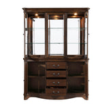 Rexford Cherry China Cabinet (Buffet & Hutch) from Homelegance - Luna Furniture