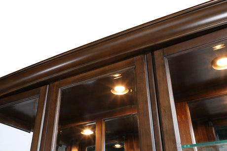 Rexford Cherry China Cabinet (Buffet & Hutch) from Homelegance - Luna Furniture