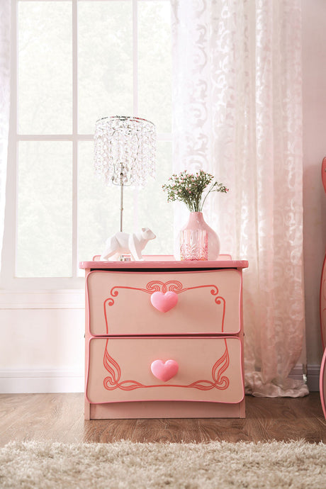 Rheanna Pink Night Stand from Furniture of America - Luna Furniture