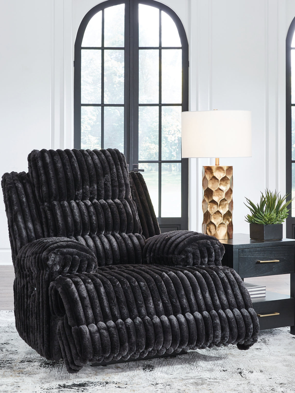 Rhine Falls Onyx Power Recliner from Ashley - Luna Furniture
