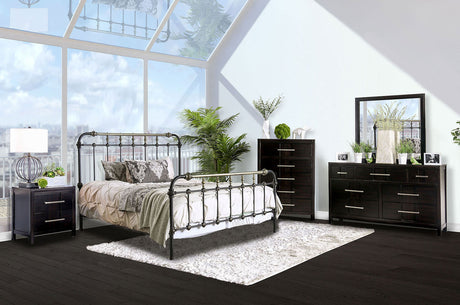 Riana Antique Black Full Bed from Furniture of America - Luna Furniture