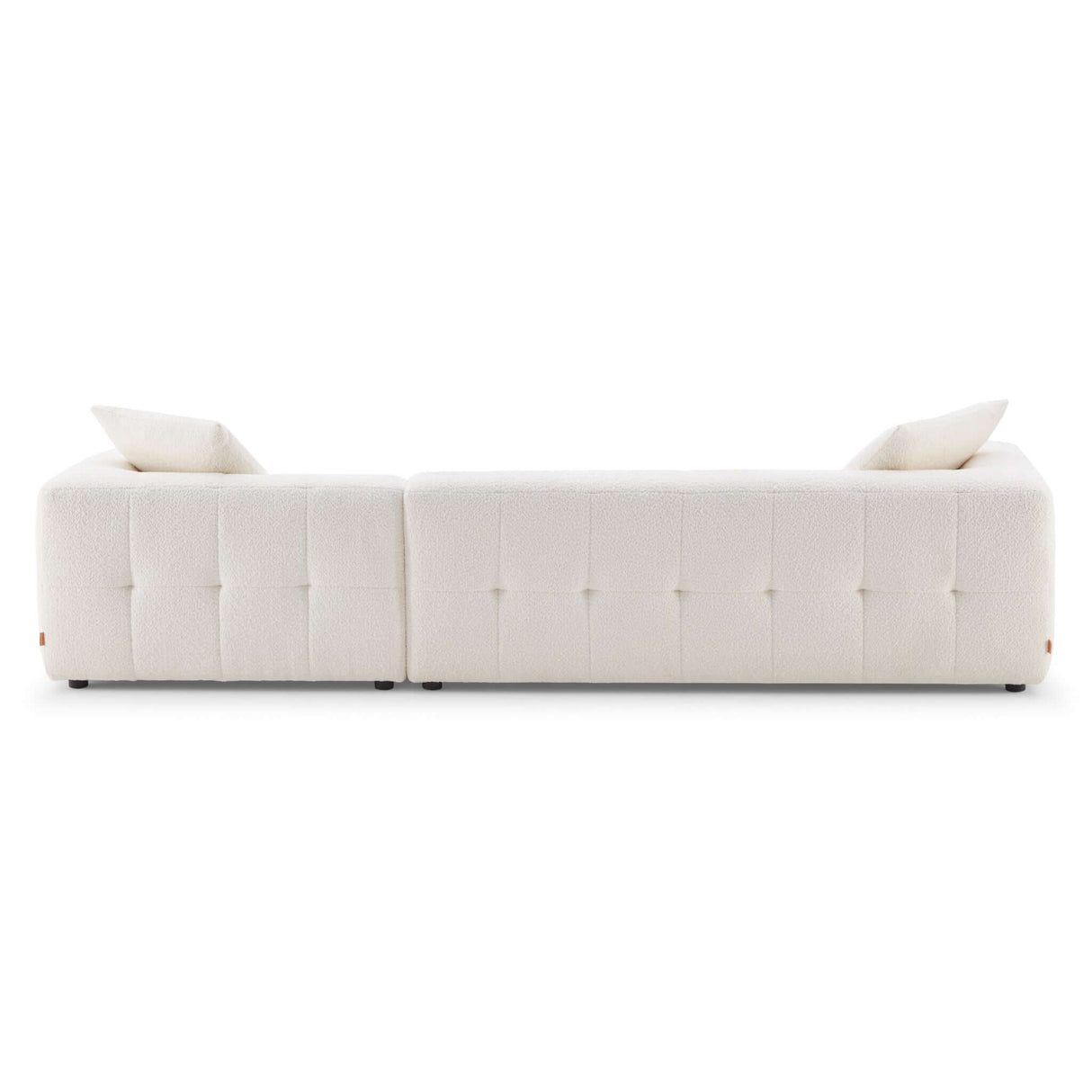 Kaynes Right Sectional Ivory Boucle Sofa from Ashcroft Furniture - Luna Furniture