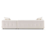 Kaynes Right Sectional Ivory Boucle Sofa from Ashcroft Furniture - Luna Furniture