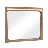 Riley Light Brown Mirror (Mirror Only) from Homelegance - Luna Furniture