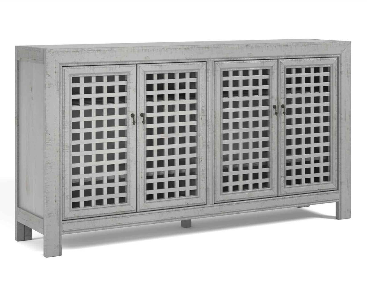 Rio Gray 4-Door Accent Cabinet from Steve Silver - Luna Furniture