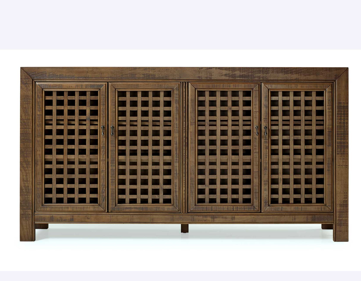 Rio Mocha 4-Door Accent Cabinet from Steve Silver - Luna Furniture