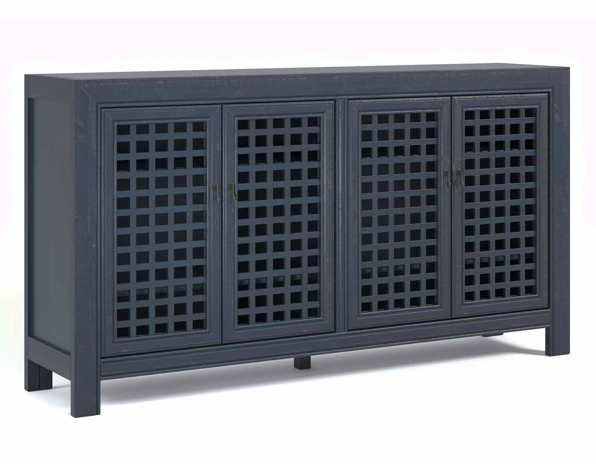 Rio Navy 4-Door Accent Cabinet from Steve Silver - Luna Furniture