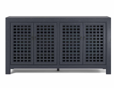 Rio Navy 4-Door Accent Cabinet from Steve Silver - Luna Furniture