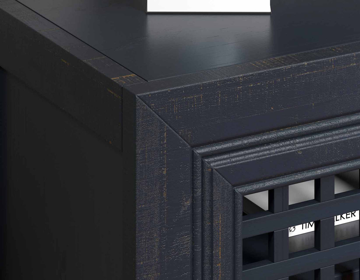 Rio Navy 4-Door Accent Cabinet from Steve Silver - Luna Furniture