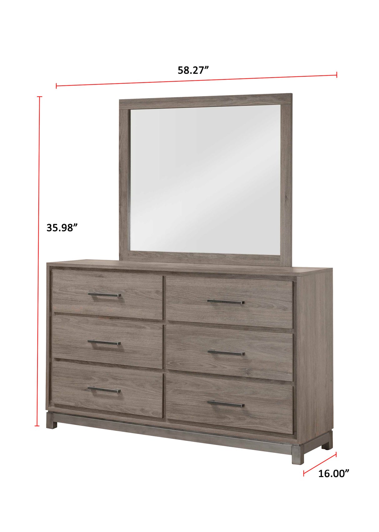 River Brown Mirror (Mirror Only) from Crown Mark - Luna Furniture