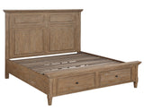 Riverdale Driftwood 4-Piece King Storage Platform Bedroom Set from Steve Silver - Luna Furniture