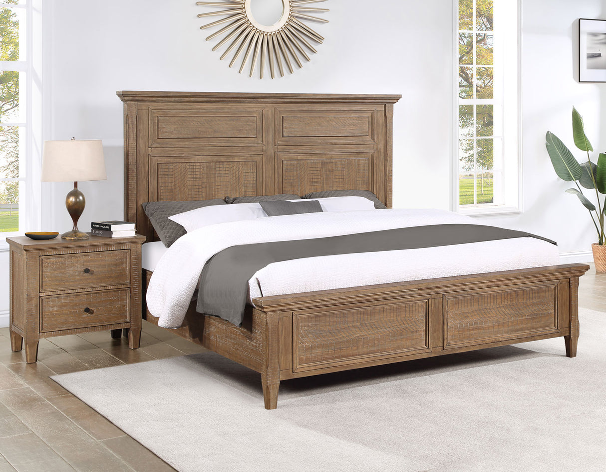 Riverdale Driftwood 4-Piece Queen Panel Bedroom Set from Steve Silver - Luna Furniture