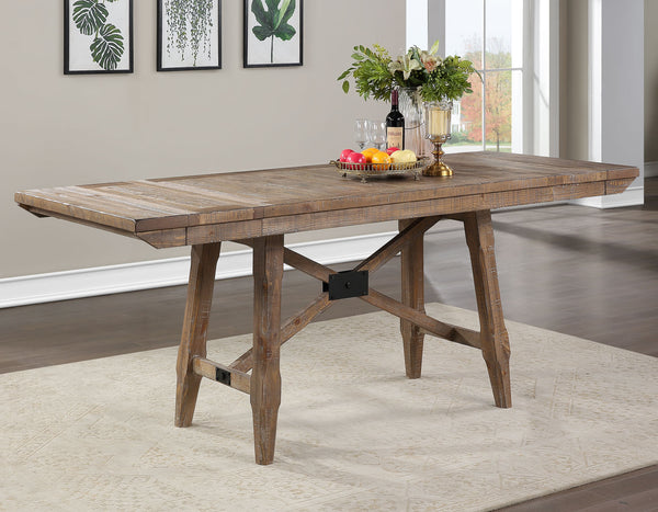 Riverdale Driftwood 96" Extendable Counter Height Table