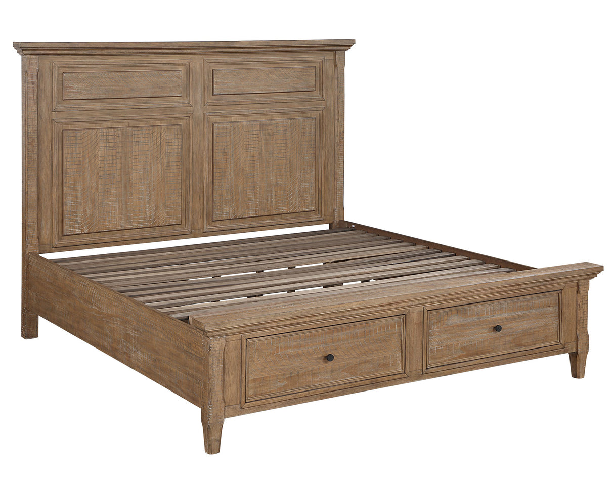 Riverdale Driftwood 4-Piece King Storage Bedroom Set from Steve Silver - Luna Furniture