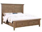 Riverdale Driftwood 4-Piece King Storage Bedroom Set from Steve Silver - Luna Furniture