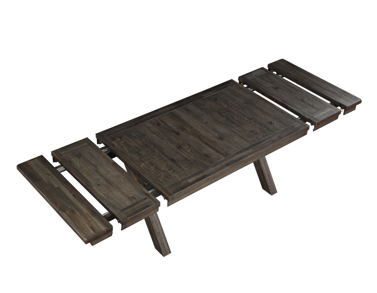 Riverdale Light Black 96" Extendable Trestle Dining Table from Steve Silver - Luna Furniture