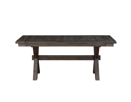 Riverdale Light Black 96" Extendable Trestle Dining Table from Steve Silver - Luna Furniture