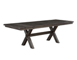 Riverdale Light Black 96" Extendable Trestle Dining Table from Steve Silver - Luna Furniture