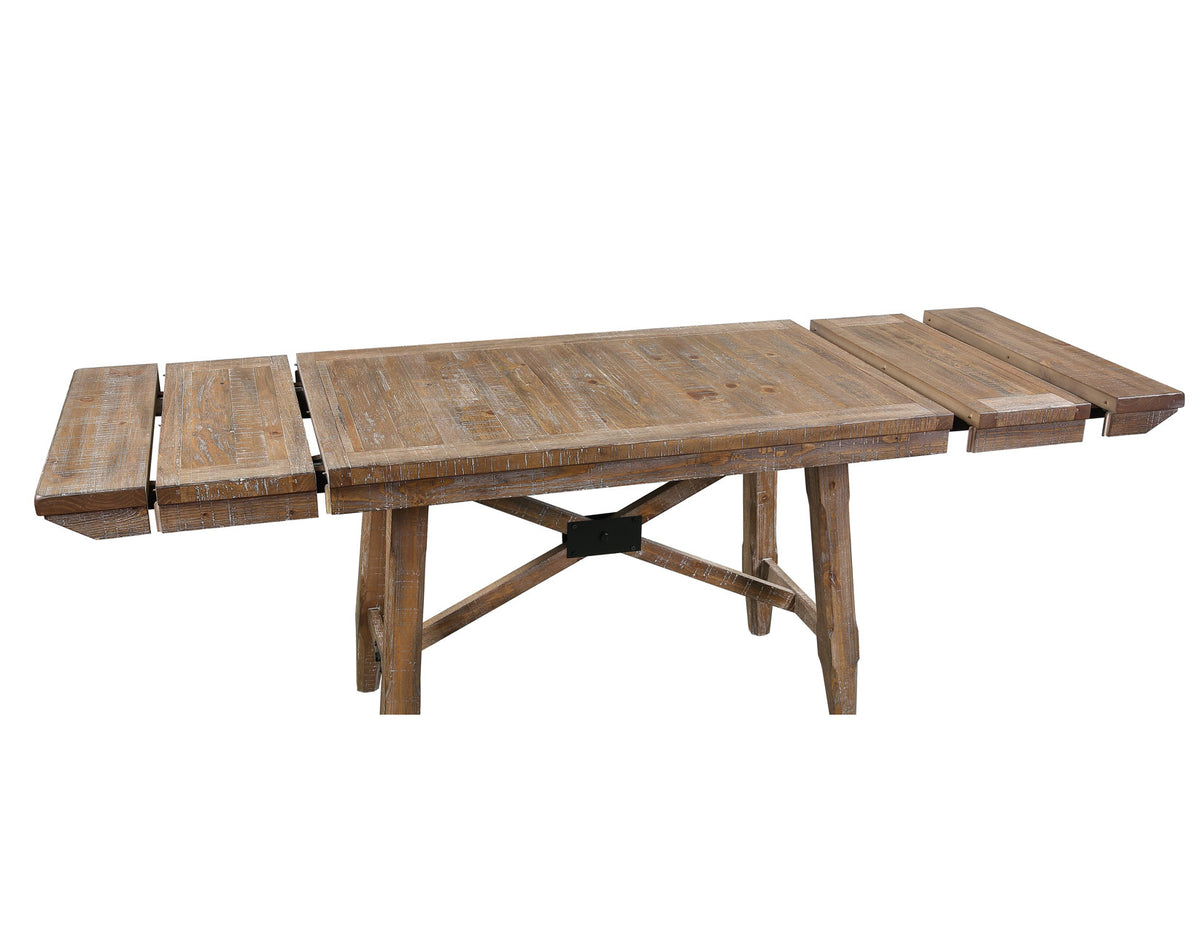 Riverdale Driftwood Upholstered 5-Piece Dining Set from Steve Silver - Luna Furniture