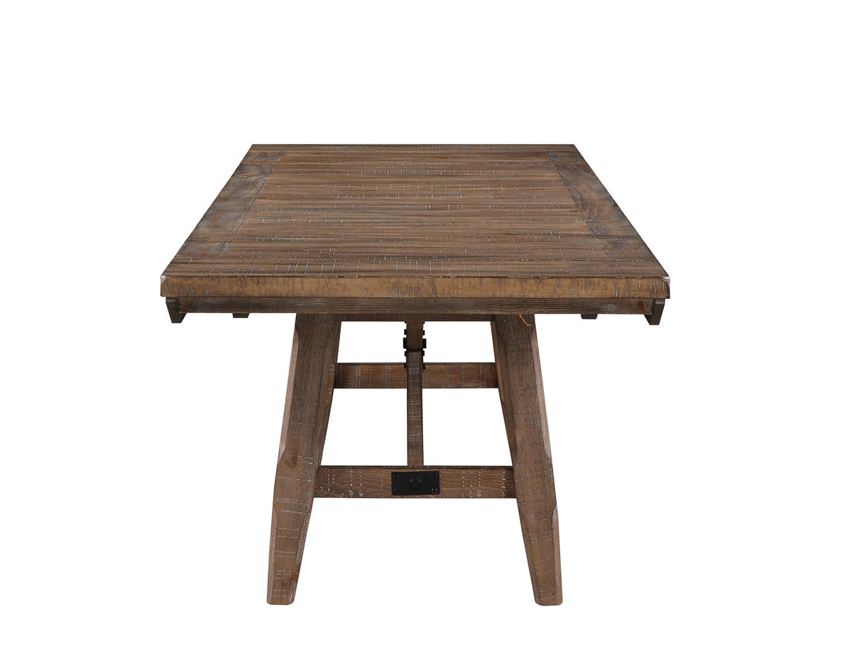 Riverdale Driftwood 6-Piece Dining Set(Dining Table, 2 Arm Chairs, 2 Side Chairs and Bench) from Steve Silver - Luna Furniture