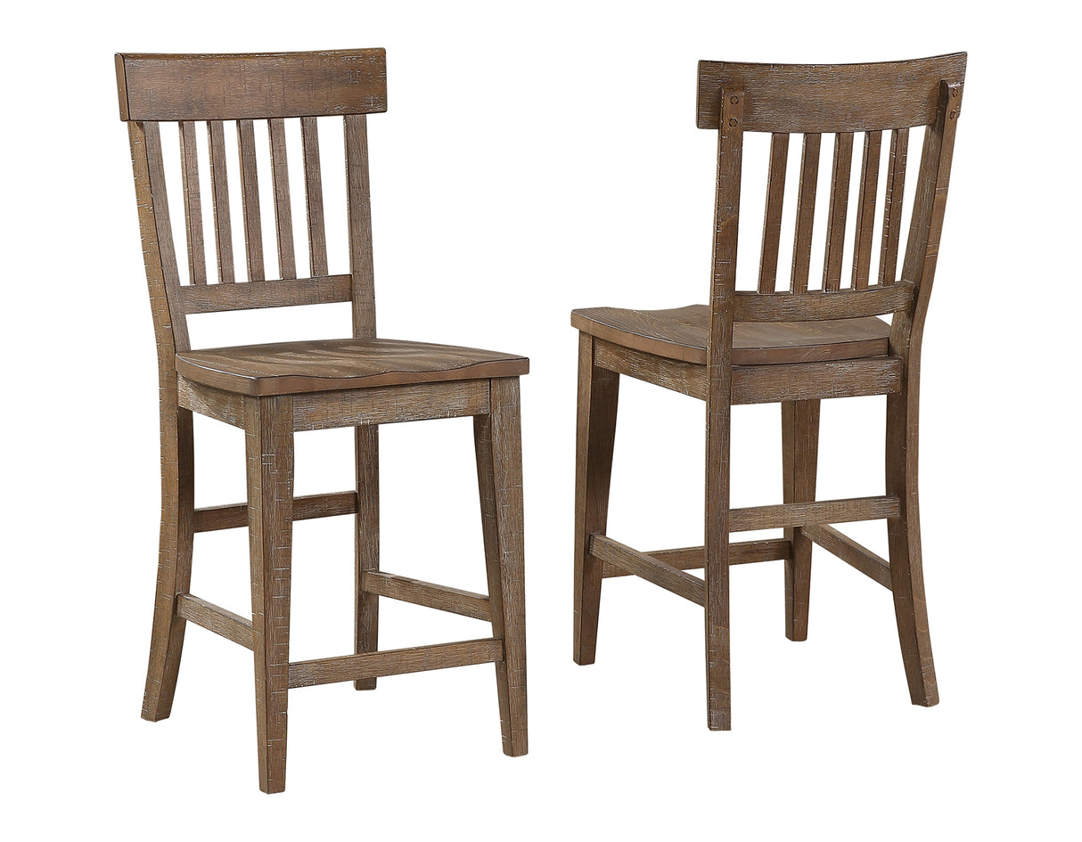 Riverdale Driftwood 5-Piece Counter Set(Counter Table & 4 Chairs) from Steve Silver - Luna Furniture