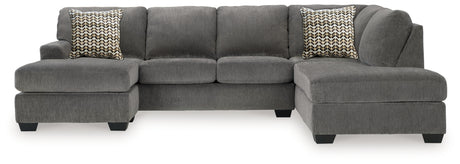 Riverfield Iron 2-Piece RAF Chaise Sectional from Ashley - Luna Furniture