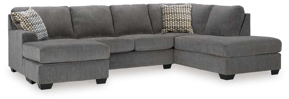 Riverfield Iron 2-Piece RAF Chaise Sectional from Ashley - Luna Furniture
