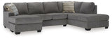 Riverfield Iron 2-Piece RAF Chaise Sectional from Ashley - Luna Furniture