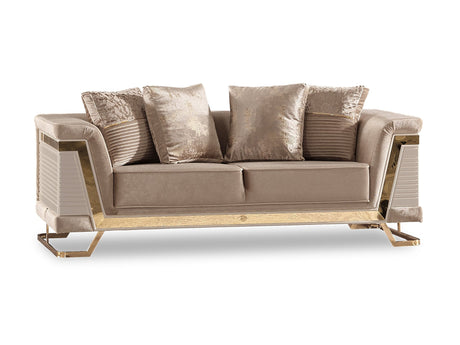 Rixos 3-pieces (Sofa & Loveseat & Chair) Livingroom Set in Beige from Furnia - Luna Furniture