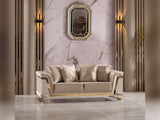 Rixos Stationary Loveseat in Beige from Furnia - Luna Furniture