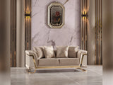 Rixos 3-pieces (Sofa & Loveseat & Chair) Livingroom Set in Beige from Furnia - Luna Furniture
