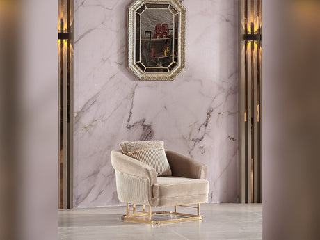 Rixos Chair in Beige from Furnia - Luna Furniture