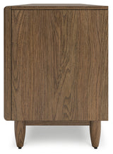 Roanhowe Brown 85" TV Stand from Ashley - Luna Furniture