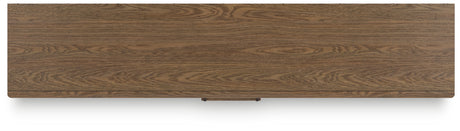 Roanhowe Brown 85" TV Stand from Ashley - Luna Furniture