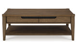 Roanhowe Brown Coffee Table and 2 End Tables from Ashley - Luna Furniture