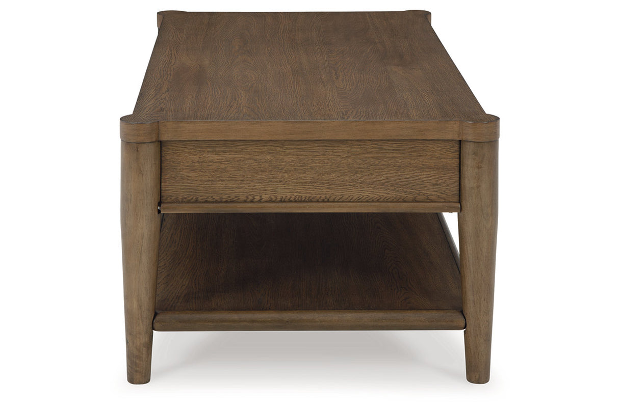 Roanhowe Brown Coffee Table and 2 End Tables from Ashley - Luna Furniture