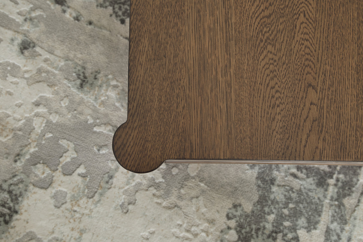 Roanhowe Coffee Table with 1 End Table in Brown from Ashley - Luna Furniture