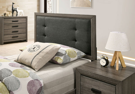 Roanne Gray/Charcoal Twin Bed from Furniture of America - Luna Furniture