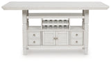 Robbinsdale Antique White Counter Height Dining Table from Ashley - Luna Furniture