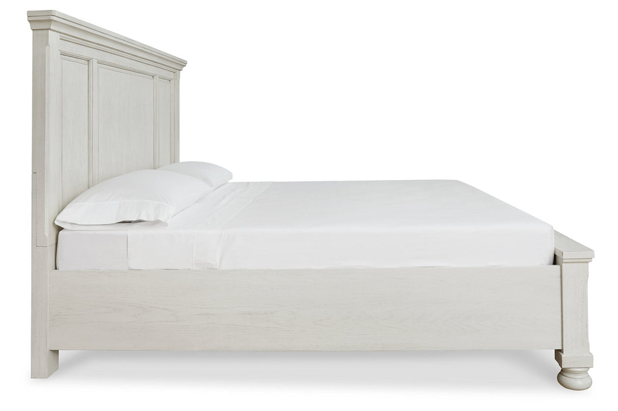 Robbinsdale Antique White Storage Platform Bedroom Set from Ashley - Luna Furniture