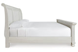 Robbinsdale Antique White Queen Sleigh Bed from Ashley - Luna Furniture