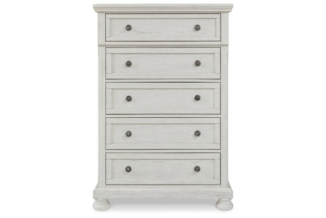 Robbinsdale Antique White Sleigh Storage Platform Bedroom Set from Ashley - Luna Furniture