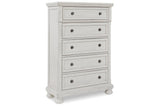 Robbinsdale Antique White Sleigh Storage Platform Bedroom Set from Ashley - Luna Furniture