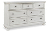 Robbinsdale Antique White Sleigh Storage Platform Bedroom Set from Ashley - Luna Furniture