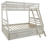 Robbinsdale Antique White Twin over Full Bunk Bed, Dresser and Chest from Ashley - Luna Furniture