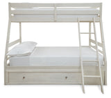 Robbinsdale Antique White Twin over Full Bunk Bed, Dresser and Chest from Ashley - Luna Furniture